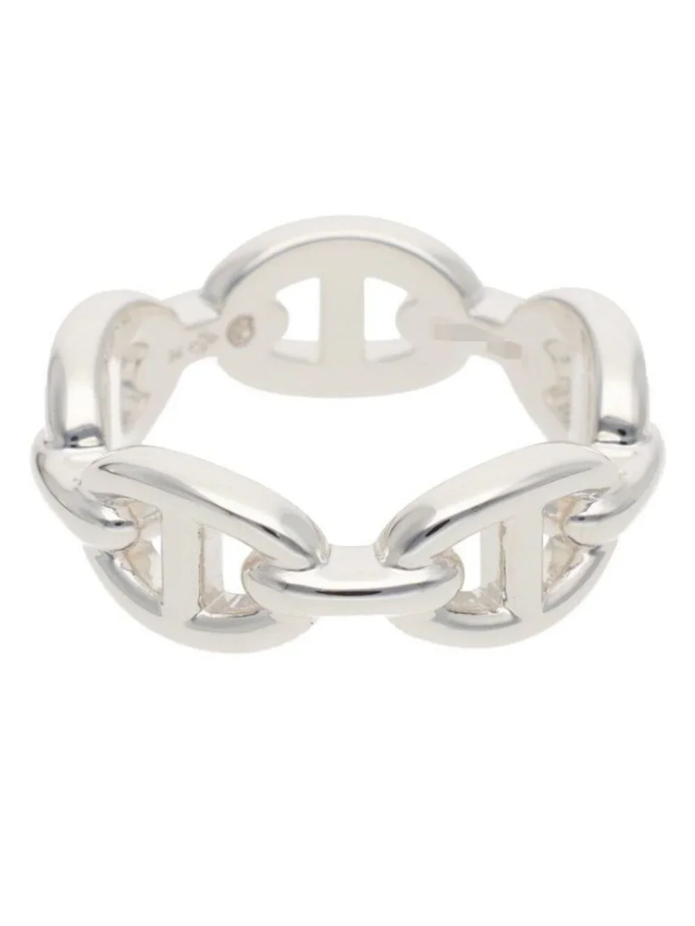 Hermes Chaine D'ancre Enchainee PM Silver Ring